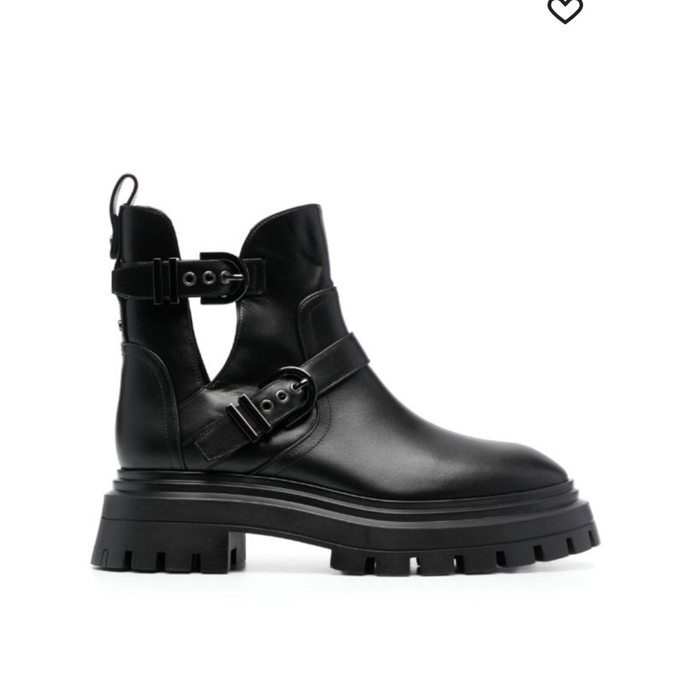 Stuart Weitzman Maverick Motorcycle Boot, Size 7B